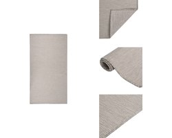 vidaXL Buitenkleed - Buitenkleden - Tuinkleed - Platgeweven Buitenkleed - Buitenkleed platgeweven 80x150 cm taupe