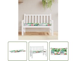vidaXL Buitenkussen - Tuinbankkussen - Tuinbankkussen 120x50x7 cm stof meerkleurig - Balkondecoratie - Tuinset - Lounge Set