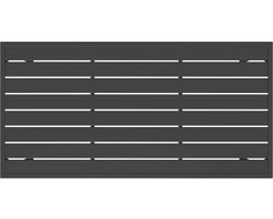 vidaXL Buitentafel - Tuinstoel - Tuintafel 110x54x70 cm staal antracietkleurig - Eetkamerset - Terrastuin - Modern Interieur