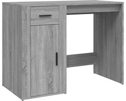 vidaXL Bureau 100x49x75 cm - Grijs Sonoma Eiken Bureau - Houten Bureau - Grijze Bureau - Kantoorbureau - Studie Bureau
