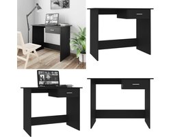 vidaXL - Bureau - 100x50x76 - cm - bewerkt - hout - wit