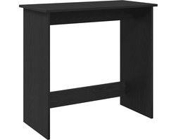 vidaXL - Bureau - 80x40x75 - cm - bewerkt - hout - zwart