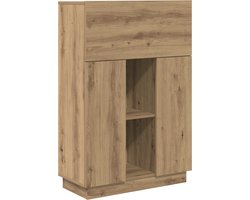 vidaXL - Bureau - Artisan - Eiken - 71.5 - x - 31.5 - x - 106.5 - cm - Bewerkt - hout