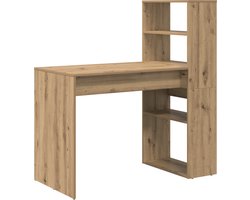 vidaXL - Bureau - Artisan - Eiken - Bewerkt - hout - 113 - x - 54 - x - 120 - cm