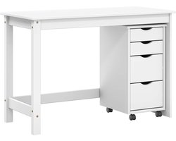 vidaXL - Bureau - en - rolkast - set - MOSS - 2 - st - Wit