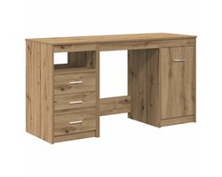 vidaXL - Bureau - met - kast - Artisan - Oak - Engineered - Wood