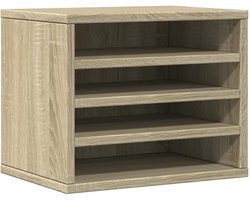 vidaXL - Bureau - organiser - 36x26x29,5 - cm - bewerkt - hout - sonoma - eikenkleurig