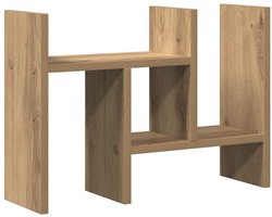 vidaXL - Bureau - organizer - Artisanaal - eiken - 34,5 - x - 15,5 - x - 35,5 - cm