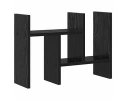 vidaXL - Bureau - organizer - Zwart - eiken - 34,5 - x - 15,5 - x - 35,5 - cm