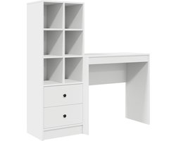 vidaXL - Bureau - Wit - 125,5 - x - 40 - x - 127 - cm - 2 - st