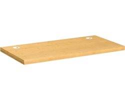 vidaXL Bureaublad - 110x55x4 cm - Bamboe Bamboebureaublad - Bureautafelblad - Houten Bureau - Laptopstandaard - Home Office