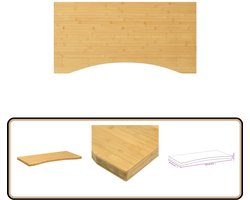 vidaXL Bureaublad - Bamboe - 110x55x4 cm Bamboebureaublad - Bureautafelblad - Houten Bureau Blad - Bureauschrijfplank - Laptopstandaard