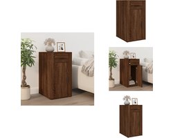 vidaXL Bureaukast - Bureaukasten - Bureaukastje - Bureaukastjes - Bureaukastje 40x49x75 cm bewerkt hout bruin eikenkleur