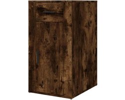 vidaXL Bureaukastje 40x49x75 cm bewerkt hout gerookt eikenkleurig, bureaukastje, bureau kast, bureau kasten, bureaukastjes, bureau kastje