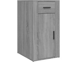 vidaXL Bureaukastje - 40x49x75 cm - Grijs Sonoma Eiken Kantooroplossing - Bureaukast - Opslagmogelijkheden - Houten Kast - Grijze Kast
