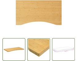 vidaXL Bureaus - Bamboebureaublad - Bureaublad 110x60x4 cm bamboe - Home Office - Werkblad - Laptopstandaard
