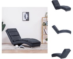vidaXL Chaise Longue - Chaise Longues - Ligstoel - Ligstoelen - Chaise longue kunstsuède grijs