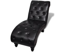 vidaXL - Chaise - longue - kunstleer - bruin