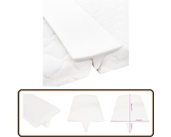 vidaXL Connecting Mattress Pad - Matraswig - Matraswig 25x200 cm - Bridge Mattress - Koningssingle Bed - Dubbel Bed