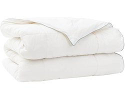 vidaXL - Dekbed - 140x200 - cm - 4 - seizoenen - 300 - GSM - Australische - Wol - Wit
