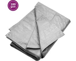 vidaXL - Dekzeil - 180 - g/m² - 4x4 - m - HDPE - grijs