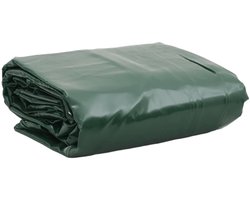 vidaXL Dekzeil 650 g/m² 4x7 m Groen Afdak - Dekzeil - Tuindekoratie - Tuinaccessoire - Outdoordecoratie