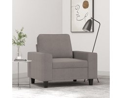 vidaXL Designstoel - Fauteuil - Fauteuil 60 cm stof taupe - Lounge Chair - Woonkamermeubel - Relaxstoel