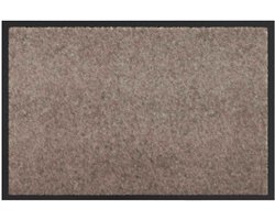 vidaXL - Deurmat - Beige - 60 - x - 40 - x - 1.2 - cm - Teddy - Stof