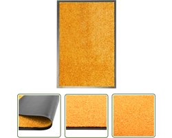 vidaXL Deurmat - Deurkast - Deurmat wasbaar 40x60 cm oranje - Vloerkleden - Binnenmat - Buitenmat