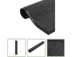 vidaXL Deurmat - Droogloopmat - Droogloopmat rechthoekig getuft 120x180 cm antraciet - Vloermat - Interieurdecoratie - Anthrazit