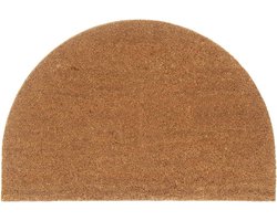 vidaXL - Deurmat - halfrond - 60x90 - cm - getufte - kokosvezel - naturel