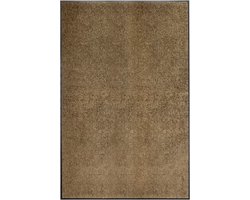 vidaXL - Deurmat - wasbaar - 120x180 - cm - bruin