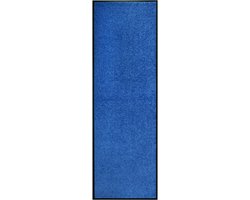 vidaXL - Deurmat - wasbaar - 60x180 - cm - blauw