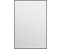 vidaXL - Deurspiegel - 40x60 - cm - glas - en - aluminium - zwart