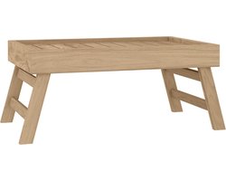 vidaXL - Dienblad - inklapbaar - 55x35x25 - cm - massief - teakhout