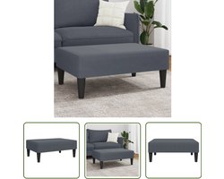 vidaXL Donkere Grijze Voetenbank - Voetbank - Voetenbank 77x55x31 cm fluweel donkergrijs - Fluweel Voetenbank - Salontafel - Relaxstoel
