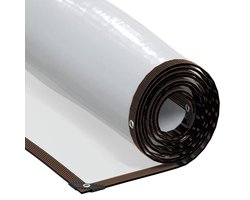 vidaXL - Doorzichtig - zeildoek - met - zeilringen - 3x5 - m - polyethyleen