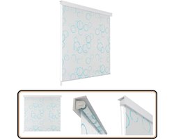 vidaXL Douche Rolgordijn 160x240 cm - Bubbelontwerp Douchegordijn - Rolgordijn - Badkamerspiegel - Badkameraccessoires - Bubbeldesign
