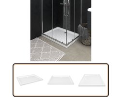 vidaXL Douchebak - 90x70x4 cm - ABS Wit Douchebak - Douche Cabine - Douchegoot - Modern Design - Badkamermeubilair