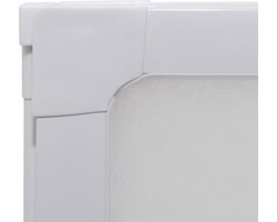 vidaXL Douchecabine - Douchecabines - Badscherm - Badschermen - Badscherm 3 panelen vouwbaar 117 x 120 cm