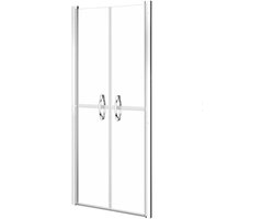 vidaXL Douchedeur 86x190 cm ESG transparant