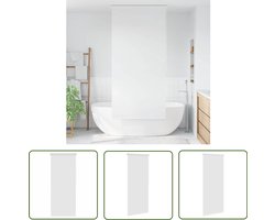 vidaXL Douchegordijn - Rolgordijn Douche - Rolgordijn voor douche 100x240 cm wit - Badkamerrgoldijn - Badkamerdecoratie - Pvc Rolgordijn