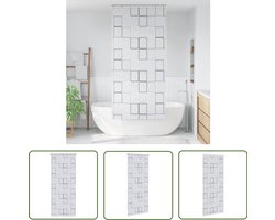 vidaXL Douchegordijn - Rolgordijn Douche - Rolgordijn voor douche 120x240 cm vierkant - Badkamerrgoldijn - Waterproof Doek - Quick Dry Shower Curtain