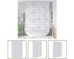 vidaXL Douchegordijn - Rolgordijn - Rolgordijn voor douche 160x240 cm vierkant - Badkamerrgoldijn - Badkamerdecoratie - Waterproof