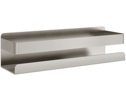 vidaXL Doucherekje 23x6,5x6 cm geborsteld 304 roestvrij staal - Doucherekje - Doucherekjes - Douche Rekje - Doucherek