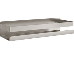 vidaXL - Doucherekje - 30x10x6 - cm - geborsteld - 304 - roestvrij - staal
