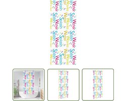 vidaXL Doucherolgordijn - 100x240 cm - Aluminium Rail Douchegordijn - Badkamerspiegel - Badkamer Accessoires - Douche Cabine - P Eva