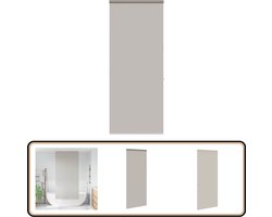 vidaXL Doucherolgordijn - 110x240 cm - Lichtgrijs Douchegordijn - Rolgordijn - Badkamer Accessoires - Douche Cabine - Waterdicht