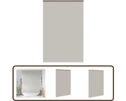 vidaXL Doucherolgordijn - 150x240 cm - Lichtgrijs Douchecabine Gordijn - Douchegordijn Op Maat - Rolgordijn Badkamertje - Ruimtebesparende Oplossing - Waterslottende Gordijnsysteem