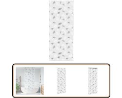 vidaXL Doucherolgordijn 90x240 cm Aluminium Rail Douchegordijn - Badkamerroutine - Doucheprivacy - Waterslottende Materialen - Ruimtebesparing